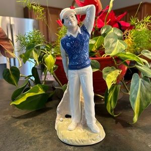 Reflections By Royal Doulton Porcelain Figurine Of Golfer HN 2992